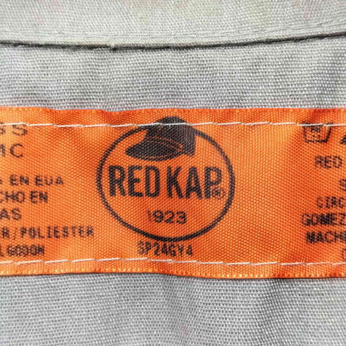レッドキャップ RED KAP 00S 企業ロゴ刺繍 ワークシャツ メンズ import:M