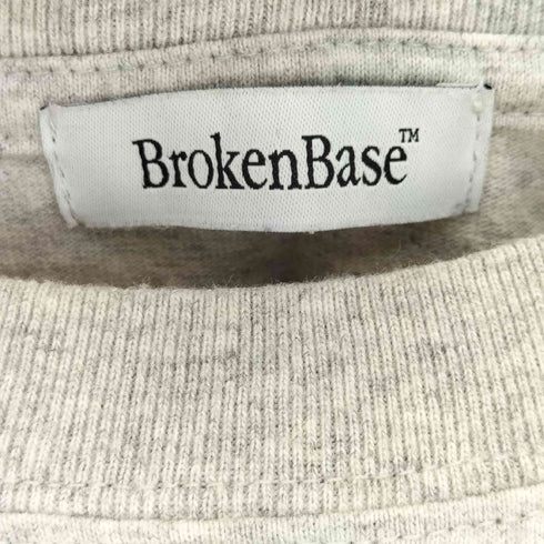 BrokenBase ロゴプリント クルーネックS/S Tシャツ レディース import:L