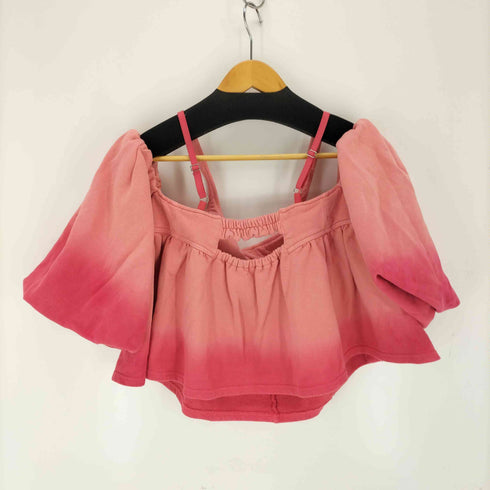 メゾンスペシャル MAISON SPECIAL Gradation Sweat Puff Sleeve Peplum Top レディース FREE