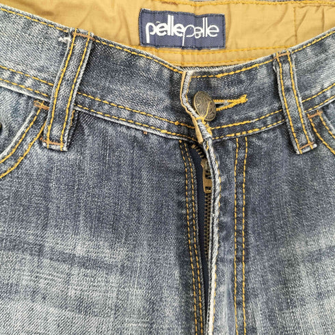 ペレペレ pelle pelle バック刺繍デザイン デニムパンツ メンズ 30/32