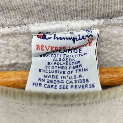 チャンピオン Champion USA製 REVERSE WEAVE カレッジプリントクルーネックスウェット メンズ JPN:XXL
