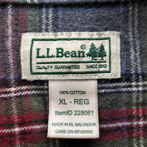 エルエルビーン L.L.Bean L/S BDチェック柄シャツ メンズ JPN:XL