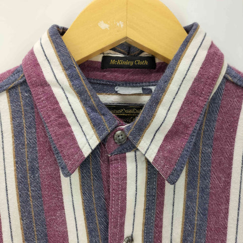 エディーバウアー Eddie Bauer L/S 黒タグ ストライプシャツ MCKINLEY CLOTH メンズ
