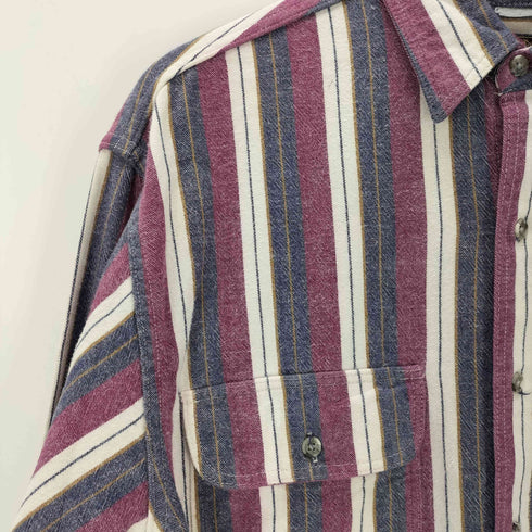 エディーバウアー Eddie Bauer L/S 黒タグ ストライプシャツ MCKINLEY CLOTH メンズ