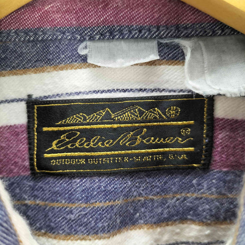エディーバウアー Eddie Bauer L/S 黒タグ ストライプシャツ MCKINLEY CLOTH メンズ