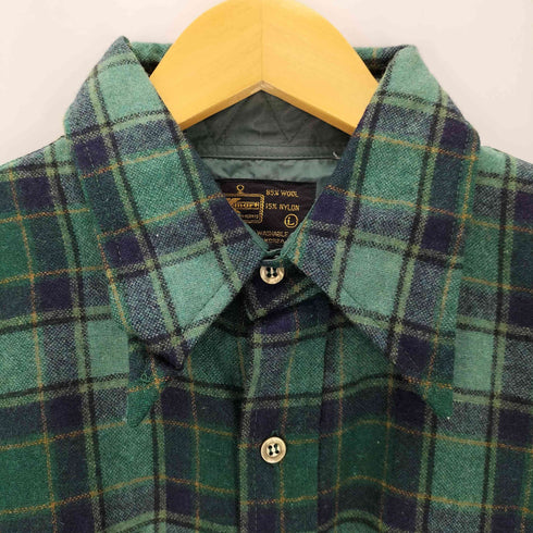 ケーマート Kmart L/S ウールチェック柄シャツ メンズ JPN:L