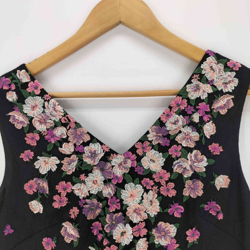 グレースコンチネンタル GRACE CONTINENTAL チュール刺繍フラワーワンピース レディース