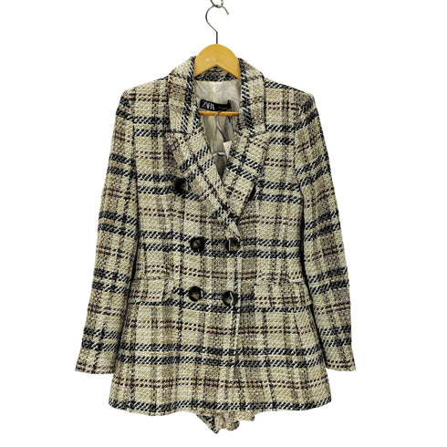 ザラ ZARA ツイードジャケット ショートパンツセットアップ レディース M