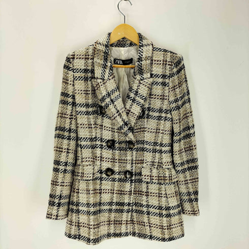 ザラ ZARA ツイードジャケット ショートパンツセットアップ レディース M