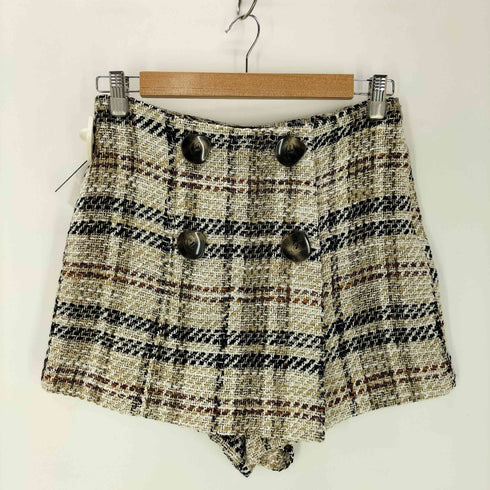 ザラ ZARA ツイードジャケット ショートパンツセットアップ レディース M
