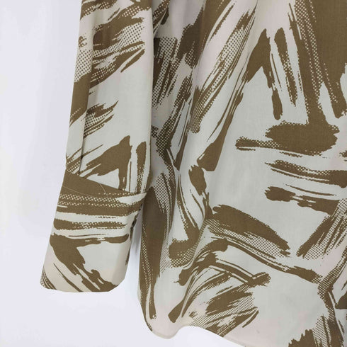エメルリファインズ EMMEL REFINES EM 袖タック プリント シャツ レディース