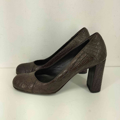 ジルサンダー JIL SANDER クロコ ヒールパンプス VIBRAM レディース 36 1/2