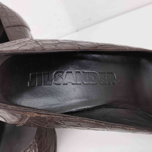 ジルサンダー JIL SANDER クロコ ヒールパンプス VIBRAM レディース 36 1/2