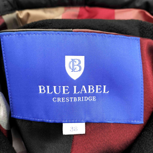 ブラックレーベルクレストブリッジ BLACK LABEL CRESTBRIDGE チェック裏地 ダウンコート レディース JPN:38