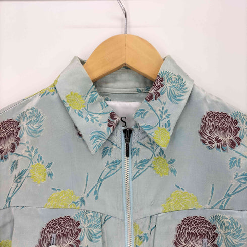 アイエススナオクワハラ I.S. sunao kuwahara レーヨン刺繍クロップドジャケット レディース JPN:M