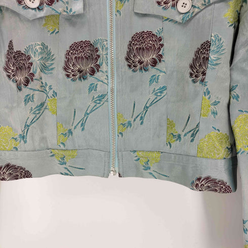 アイエススナオクワハラ I.S. sunao kuwahara レーヨン刺繍クロップドジャケット レディース JPN:M