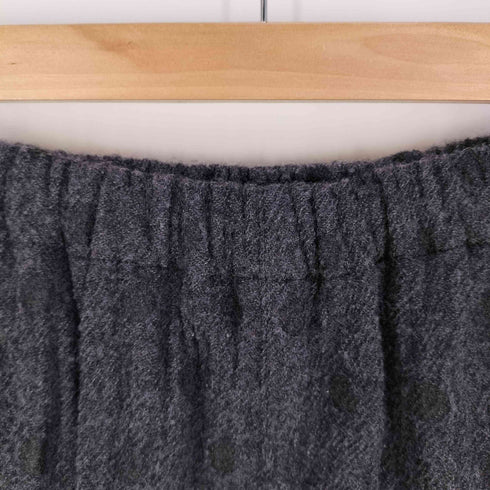 トリココムデギャルソン tricot COMME des GARCONS ドット柄 縮絨加工 ウール イージーパンツ レディース