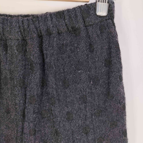 トリココムデギャルソン tricot COMME des GARCONS ドット柄 縮絨加工 ウール イージーパンツ レディース