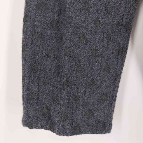 トリココムデギャルソン tricot COMME des GARCONS ドット柄 縮絨加工 ウール イージーパンツ レディース
