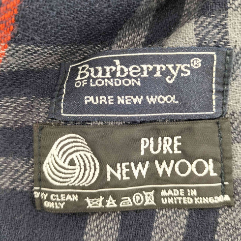 バーバリーズ BURBERRYS PURE NEW WOOL ノバチェック ストール レディース