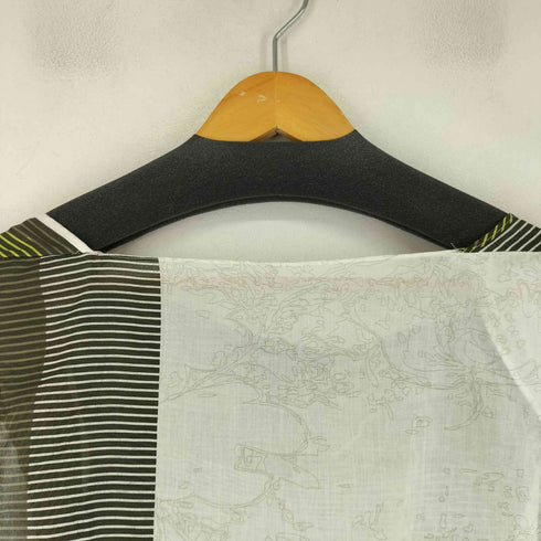 ジルサンダー JIL SANDER 柄切替 ノースリーブ ブラウス レディース FR:36