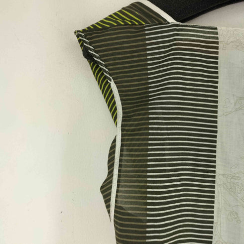 ジルサンダー JIL SANDER 柄切替 ノースリーブ ブラウス レディース FR:36