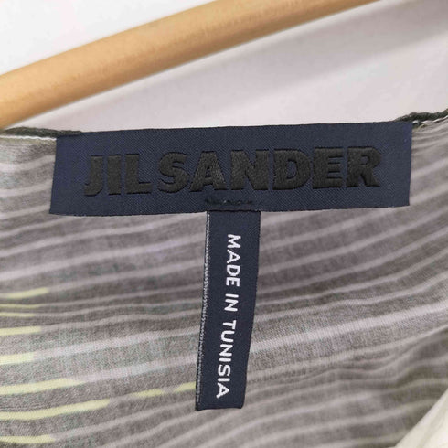 ジルサンダー JIL SANDER 柄切替 ノースリーブ ブラウス レディース FR:36
