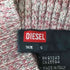 ディーゼル DIESEL パンドラ期 イタリア製 斜めボーダー アームリブ タートルネック ニット レディース import:S