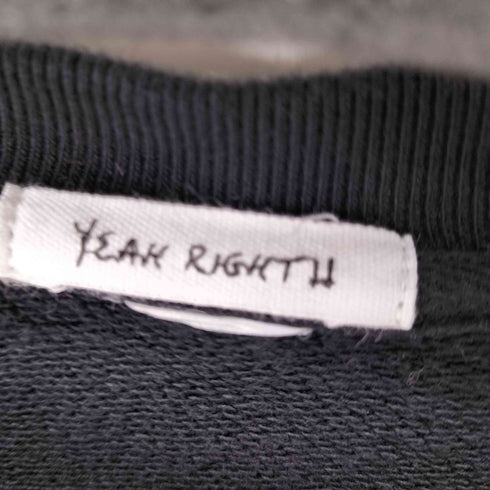 YEAH RIGHT 22AW SLIT SLEEVE PO スリットスリーブスウェットプルオーバー メンズ JPN:2