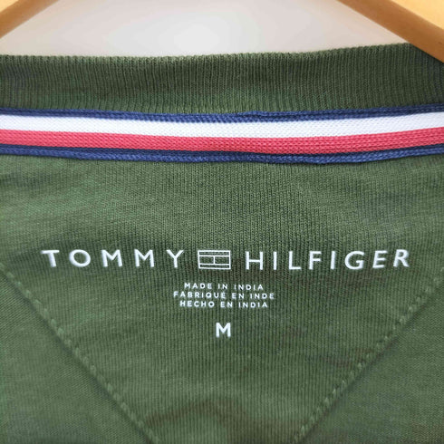 トミーヒルフィガー TOMMY HILFIGER ロゴ刺繍 クルーネック L/S Tシャツ メンズ import:M