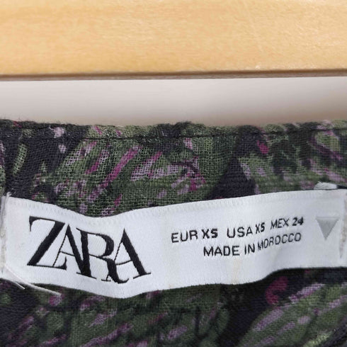 ザラ ZARA Full Lenght フラワープリントハイウエストパンツ レディース JPN:XS