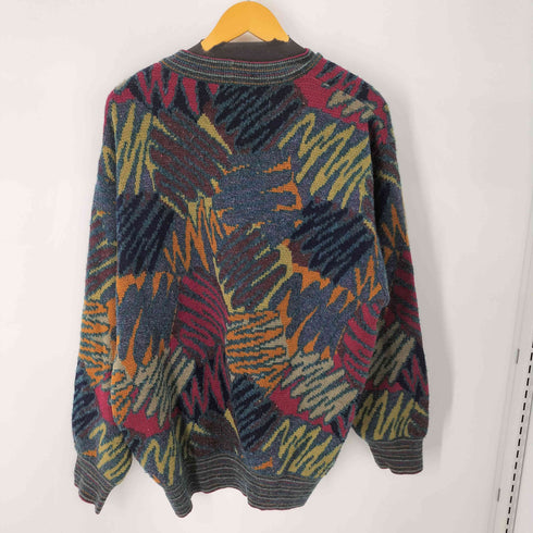 ミッソーニスポーツ MISSONI SPORTS 90S MADE IN ITARY 総柄ニット マルチカラー メンズ