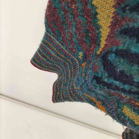 ミッソーニスポーツ MISSONI SPORTS 90S MADE IN ITARY 総柄ニット マルチカラー メンズ