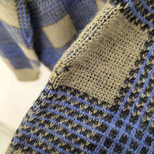 レイクランド Lakeland Vネックニットセーター チェック柄 総柄 メンズ JPN:L