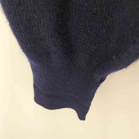 バランタイン BALLANTYNE 90S 旧タグ カシミヤ100% フロントゴルファーニット Vネック メンズ import:L