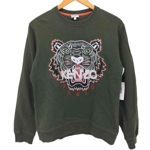 ケンゾーパリス KENZO PARIS タイガー刺繍 L/S プルオーバースウェット メンズ import:S