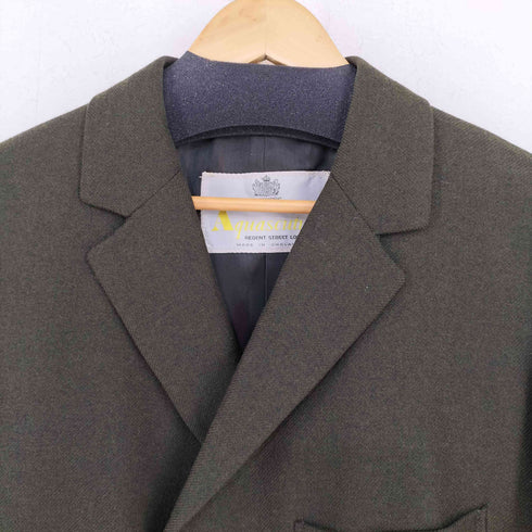 アクアスキュータム AQUASCUTUM 60~80S イングランド製 ウールツイル チェスターコート メンズ REG 40