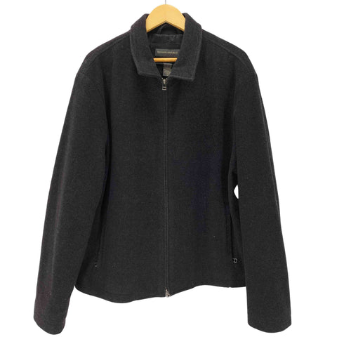 バナナリパブリック BANANA REPUBLIC 90S-00S カシミヤ混 ウール ジップジャケット スウィングトップジャケット メンズ XL