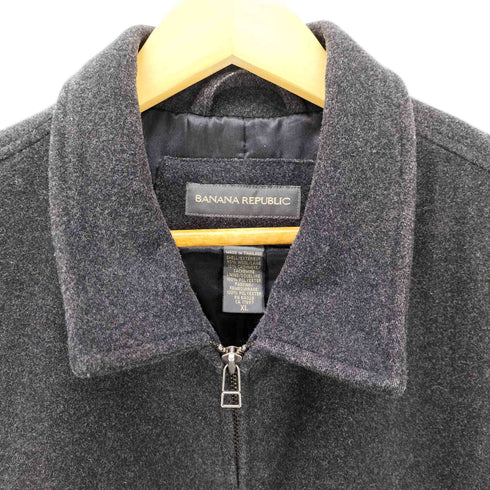 バナナリパブリック BANANA REPUBLIC 90S-00S カシミヤ混 ウール ジップジャケット スウィングトップジャケット メンズ XL