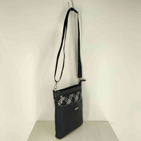 バーバリーブラックレーベル BURBERRY BLACK LABEL ノバチェック ナイロン レザー 切替 ショルダーバッグ メンズ ONE SIZE