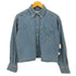 スローブイエナ SLOBE IENA 24SS クロップドシャツ ダブルボタン デニムシャツ インディゴ染め レディース