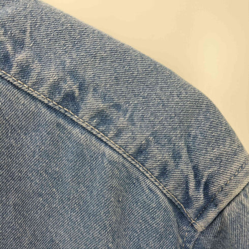 スローブイエナ SLOBE IENA 24SS クロップドシャツ ダブルボタン デニムシャツ インディゴ染め レディース