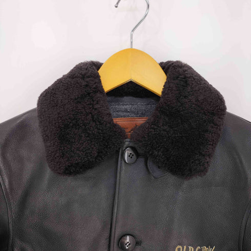 オールドクロウ OLD CROW SPEED SHOP-SPORTS JACKET COW HIDE メンズ JPN:S