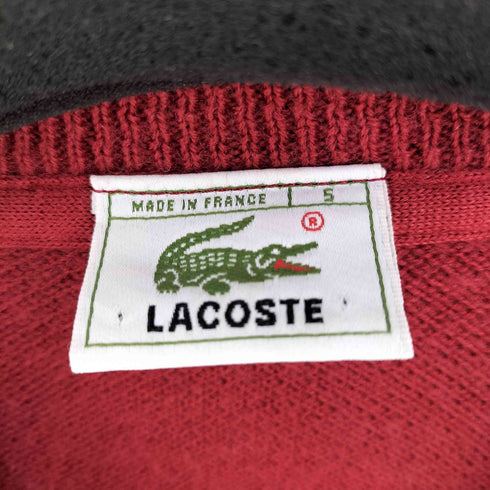 ラコステ LACOSTE フランス製 ウールアクリル Vネック ニット メンズ 5