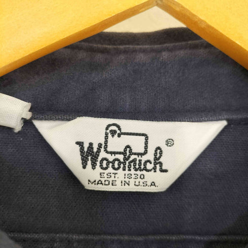 ウールリッチ WOOLRICH USA製 両胸フラップ シャモアシャツ メンズ
