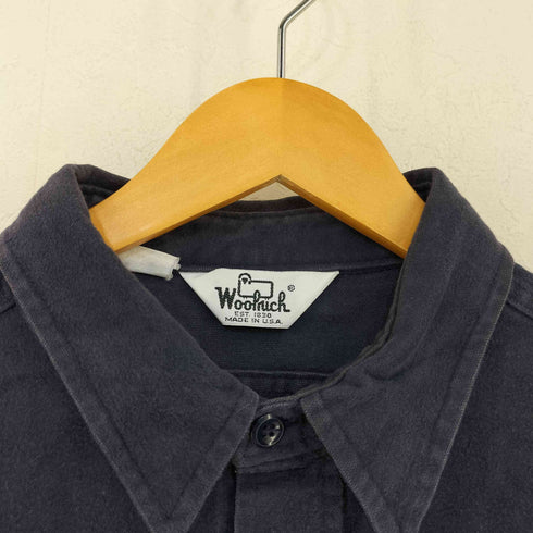 ウールリッチ WOOLRICH USA製 両胸フラップ シャモアシャツ メンズ