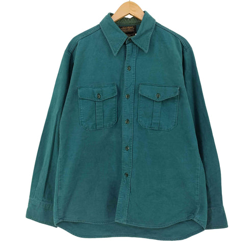 エディーバウアー Eddie Bauer USA製 黒タグ前期 シャモアシャツ メンズ import:L