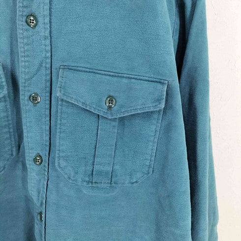 エディーバウアー Eddie Bauer USA製 黒タグ前期 シャモアシャツ メンズ import:L