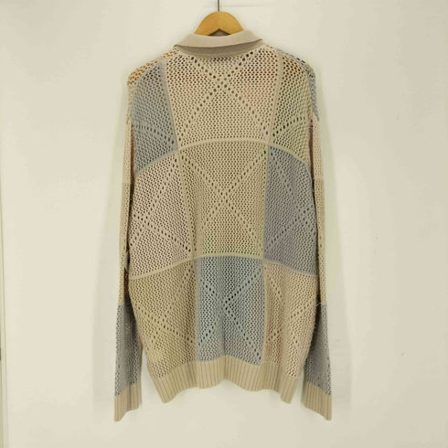 ザラ ZARA 切替デザインニットシャツ メンズ import:M