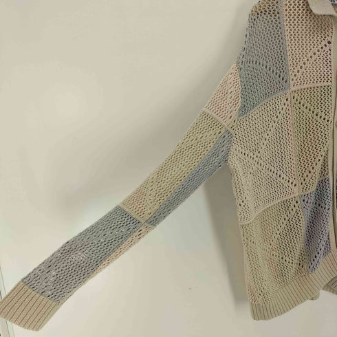 ザラ ZARA 切替デザインニットシャツ メンズ import:M
